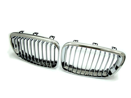 CrazyTheGod 1-Series E81/E82/E87/E88 2008-2012 Hatchback 5D GRILLE/GRILL Chrome for BMW