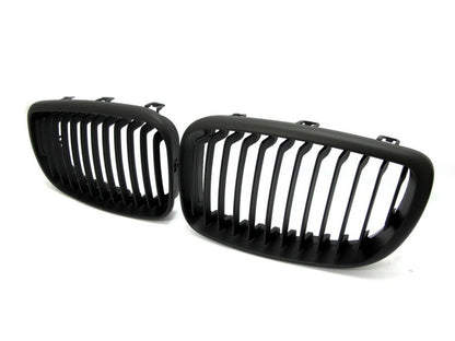 CrazyTheGod 1-Series E81/E82/E87/E88 2008-2012 Hatchback 5D GRILLE/GRILL Matt Black for BMW