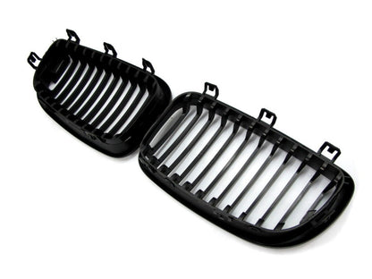 CrazyTheGod 1-Series E81/E82/E87/E88 2008-2012 Hatchback 5D GRILLE/GRILL Matt Black for BMW