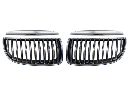 CrazyTheGod 3-Series E90/E91 Fifth generation 2005-2008 Sedan/Wagon 4D/5D GRILLE/GRILL Chrome for BMW