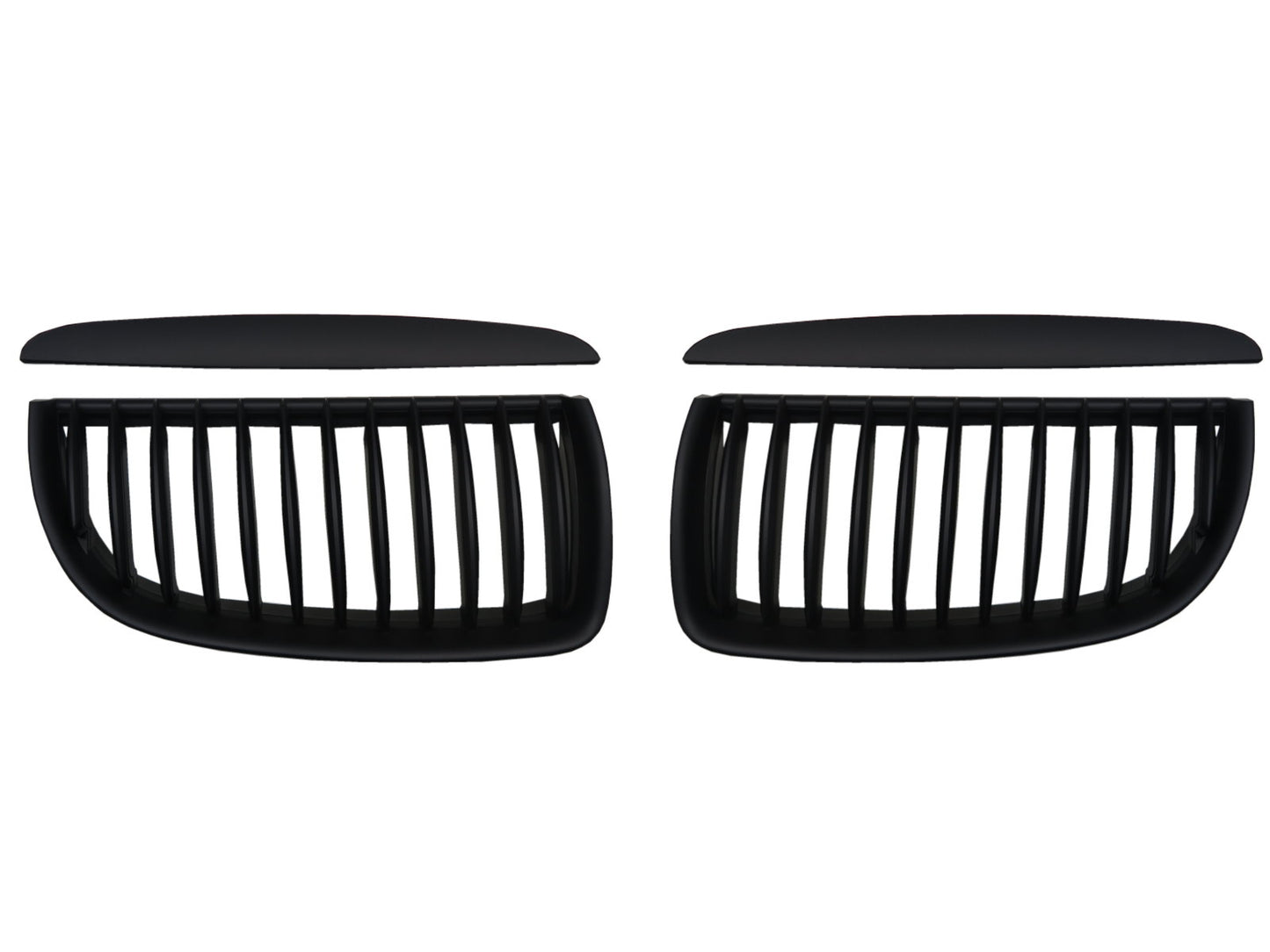 CrazyTheGod 3-Series E90 Fifth generation 2005-2008 Sedan 4D GRILLE/GRILL Matt Black for BMW