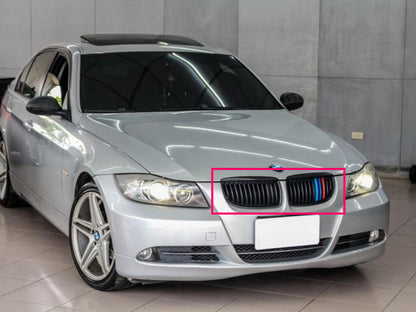 CrazyTheGod 3-Series E90 Fifth generation 2005-2008 Sedan 4D GRILLE/GRILL Matt Black for BMW