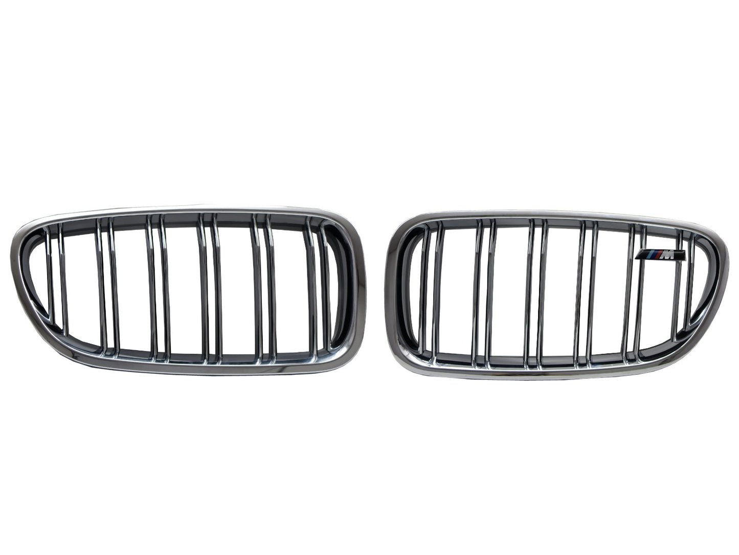 CrazyTheGod 5-Series F10/F11 2011-present Sedan/Wagon 4D/5D /// M5Look GRILLE/GRILL Chrome for BMW