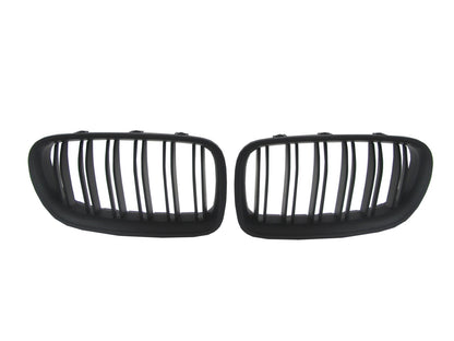 CrazyTheGod 5-Series F10/F11 2011-present Sedan/Wagon 4D/5D M5Look GRILLE/GRILL Matt Black for BMW