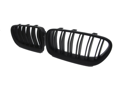 CrazyTheGod 5-Series F10/F11 2011-present Sedan/Wagon 4D/5D M5Look GRILLE/GRILL Matt Black for BMW