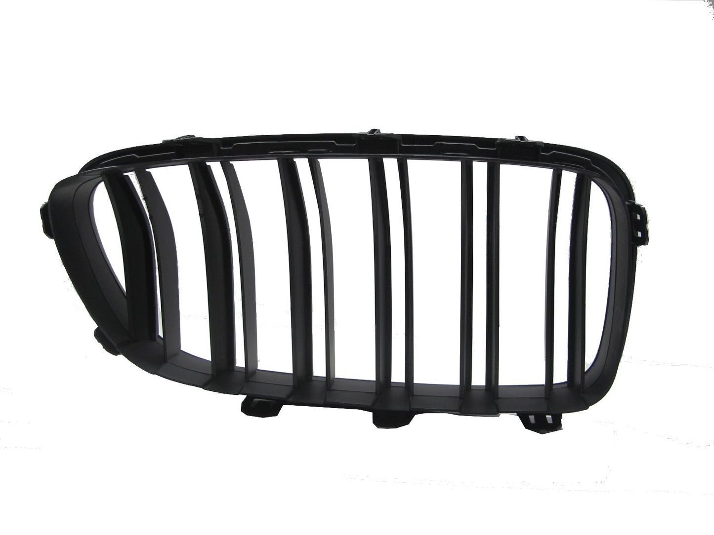 CrazyTheGod 5-Series F10/F11 2011-present Sedan/Wagon 4D/5D M5Look GRILLE/GRILL Matt Black for BMW