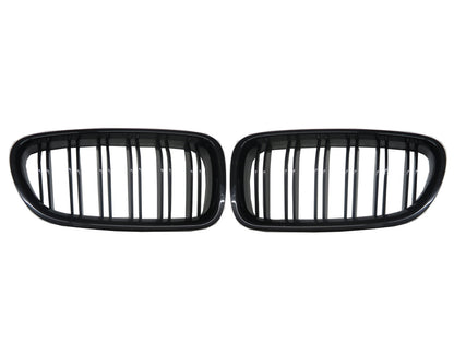 CrazyTheGod 5-Series F10/F11 2011-present Sedan/Wagon 4D/5D M5Look GRILLE/GRILL Gloss Black for BMW