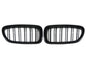 CrazyTheGod 5-Series F10/F11 2011-present Sedan/Wagon 4D/5D M5Look GRILLE/GRILL Gloss Black for BMW