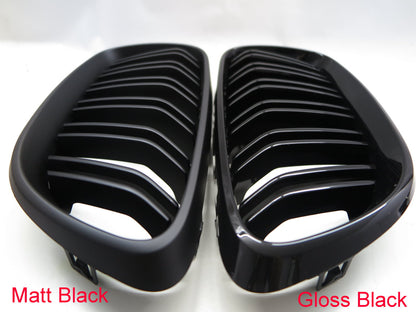 CrazyTheGod 2-Series F22/F23 2014-present Coupe/Convertible 2D M2Look GRILLE/GRILL Gloss Black for BMW