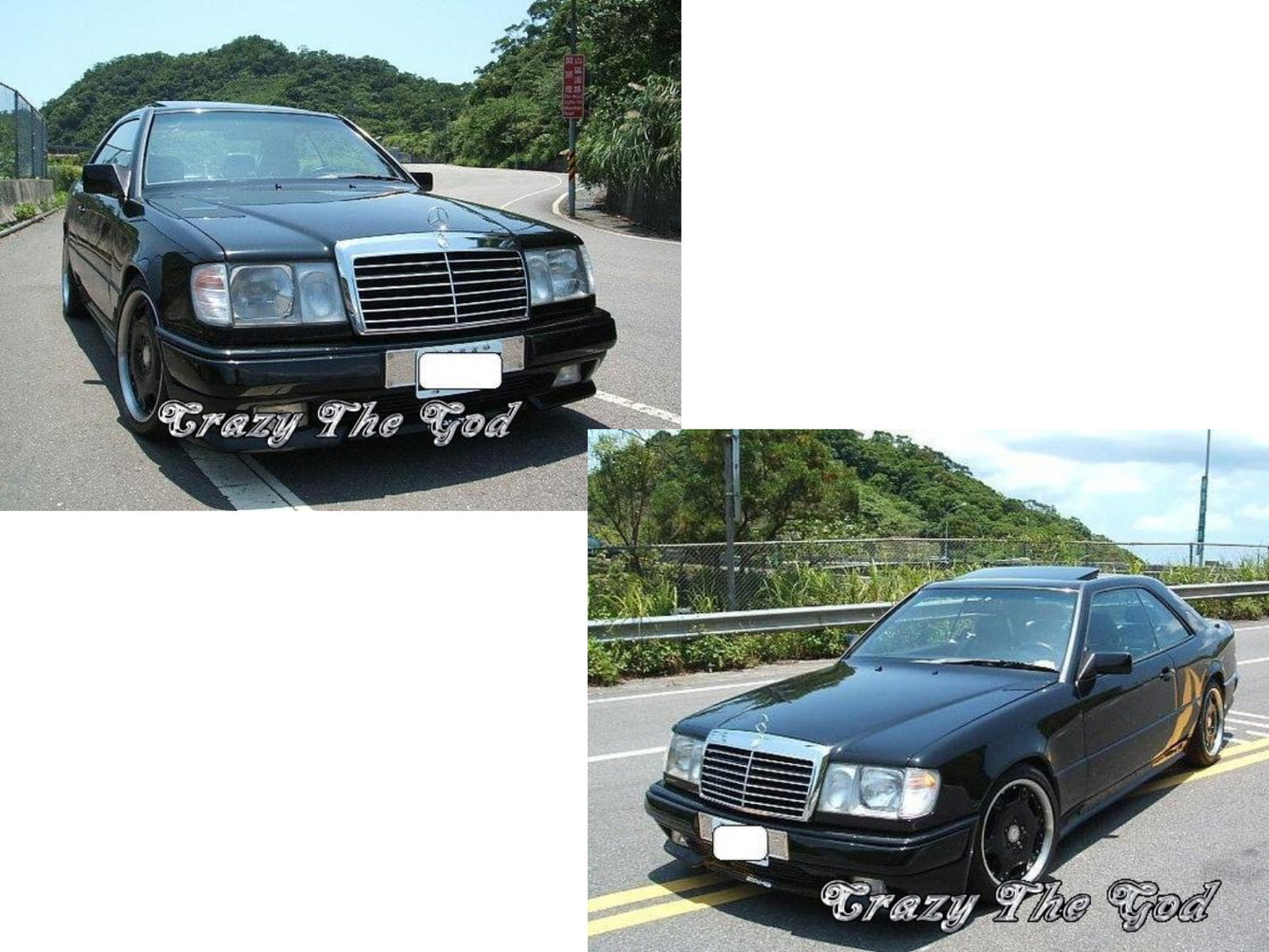 CrazyTheGod W124 1985-1993 Pre-Facelift GRILLE/GRILL ASSAY 13MD CHROME/BLACK for Mercedes-Benz