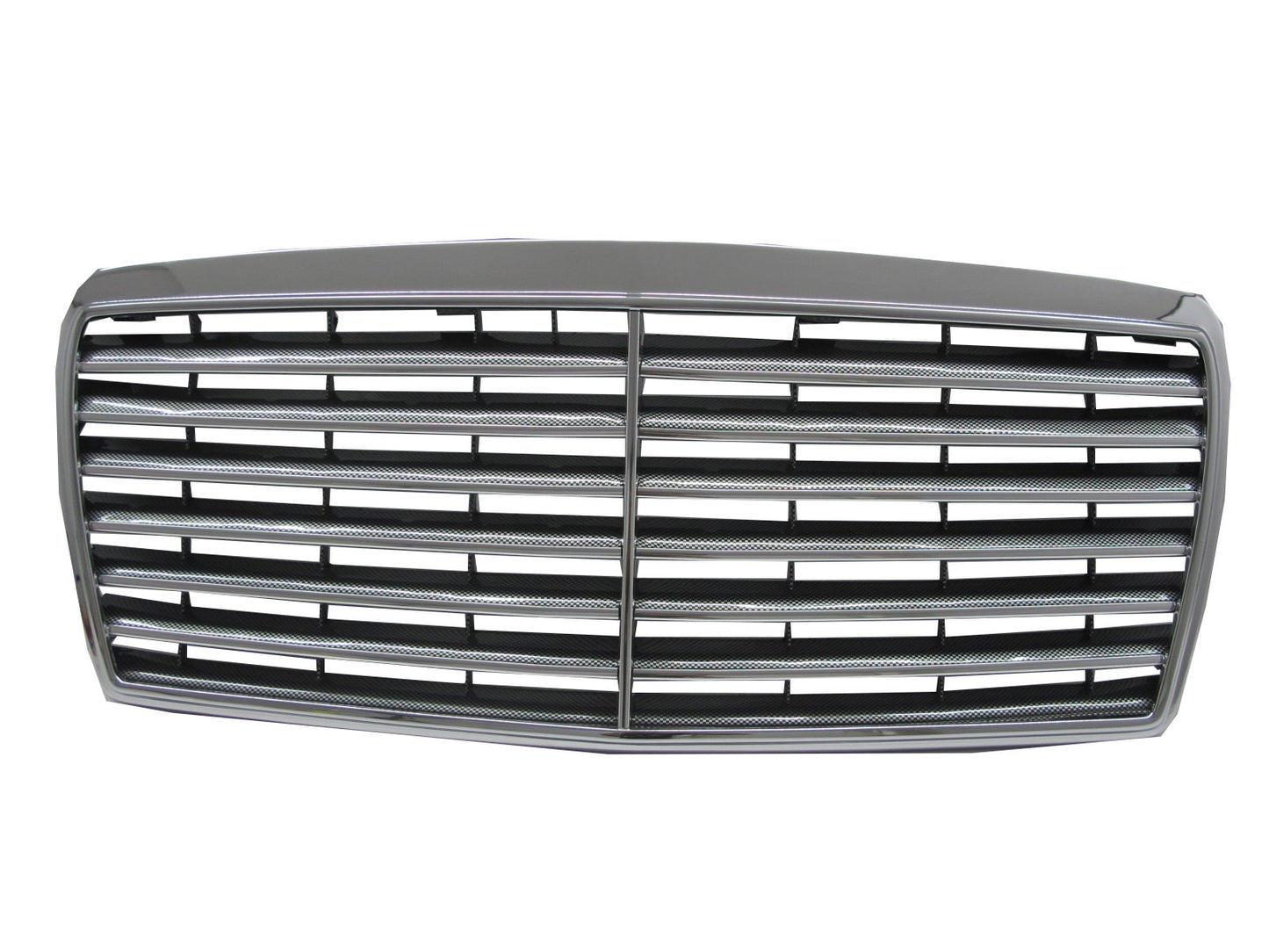 CrazyTheGod E-CLASS W124 1993-1996 FACELIFT Sedan/Wagon/Coupe 2D/4D/5D 13MD GRILLE/GRILL Black Carbon-Fiber for Mercedes-Benz