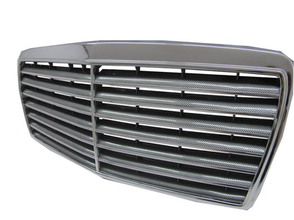 CrazyTheGod E-CLASS W124 1993-1996 FACELIFT Sedan/Wagon/Coupe 2D/4D/5D 13MD GRILLE/GRILL Black Carbon-Fiber for Mercedes-Benz