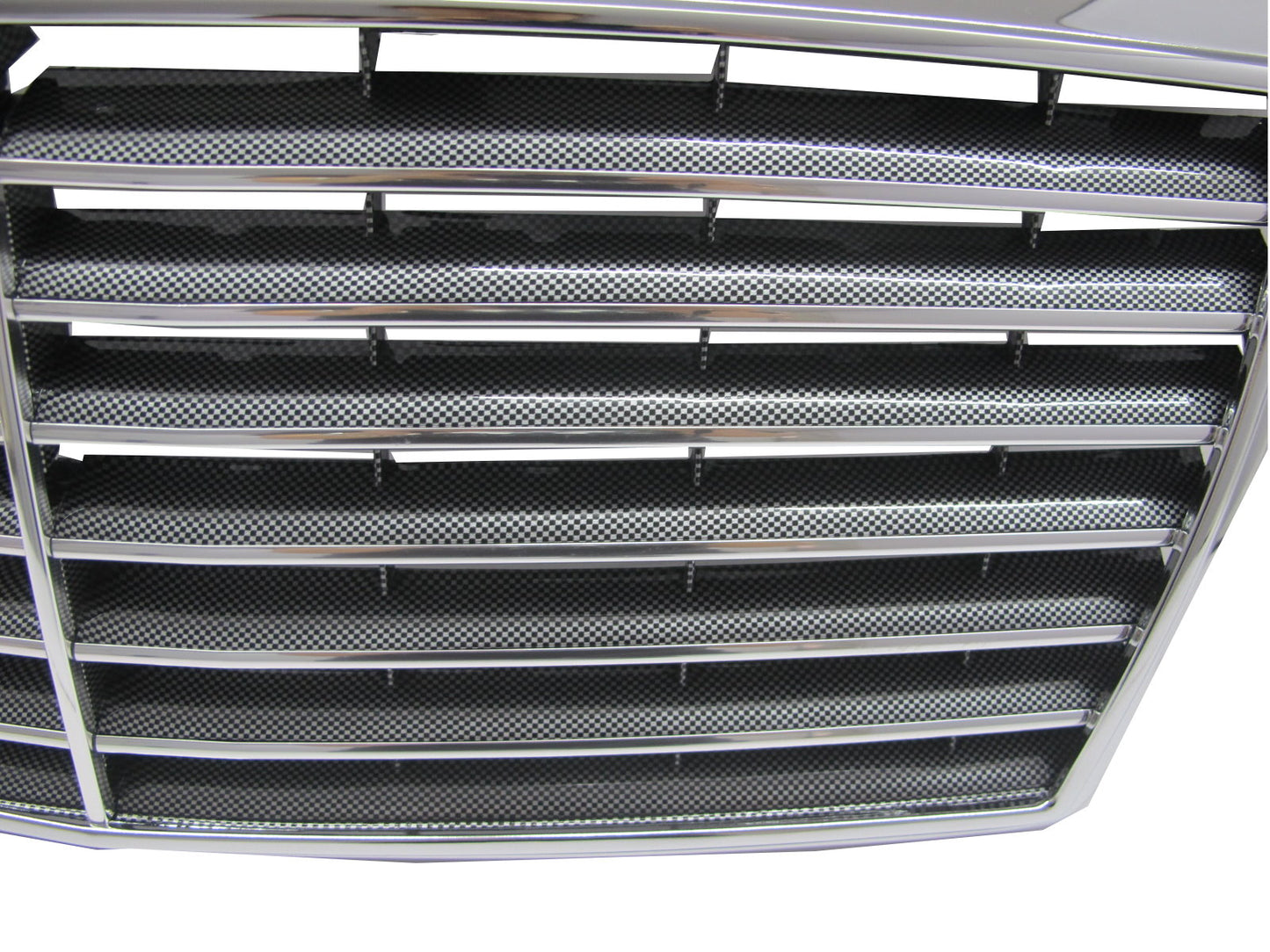 CrazyTheGod E-CLASS W124 1993-1996 FACELIFT Sedan/Wagon/Coupe 2D/4D/5D 13MD GRILLE/GRILL Black Carbon-Fiber for Mercedes-Benz