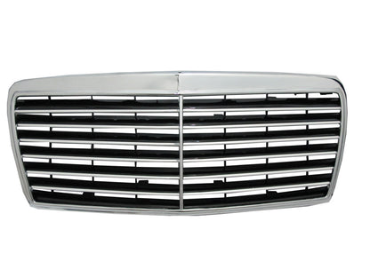 CrazyTheGod W124 1993-1996 Facelifted GRILLE/GRILL ASSAY 13MD CHROME/BLACK สำหรับ Mercedes-Benz