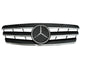 CrazyTheGod W203 2000-2007 4D/5D Sedan/Wagon GRILLE/GRILL 3FIN CHROME/BLACK สำหรับ Mercedes-Benz