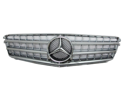 CrazyTheGod W204 2008-2013 2FIN GRILLE/GRILL CHROME for Mercedes-Benz CL65 Style