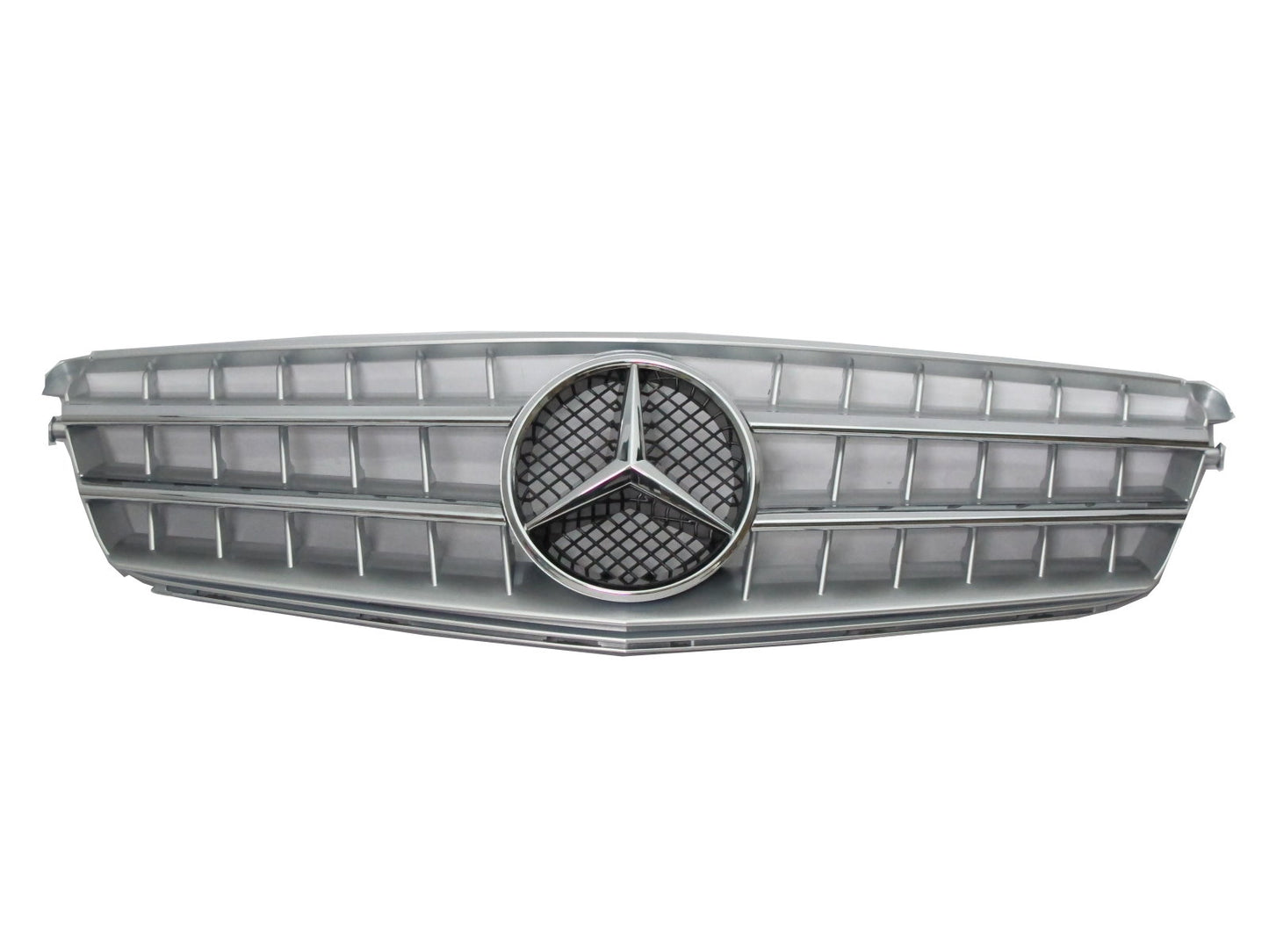 CrazyTheGod W204 2008-2013 2FIN GRILLE/GRILL SILVER for Mercedes-Benz CL65 Style