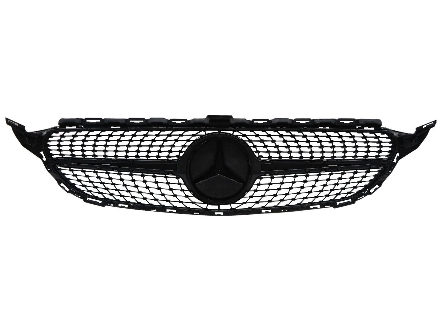 CrazyTheGod C-CLASS W205 2014-present Sedan 4D C450 Look GRILLE/GRILL CHROME/SILVER for Mercedes-Benz