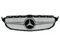 CrazyTheGod C-CLASS W205 2014-present Sedan 4D C63 Look GRILLE/GRILL CHROME/SILVER for Mercedes-Benz