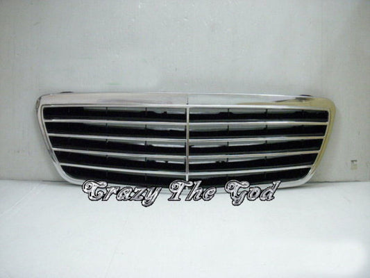 CrazyTheGod W210 2000-2002 Faceliftd GRILLE/GRILL 9MD CHROME/BLACK for Mercedes-Benz