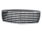 CrazyTheGod E-CLASS W210/T210 1995-1999 PRE-FACELIFT Sedan/Wagon 4D/5D 11MD GRILLE/GRILL Chrome/Black Carbon-Fiber for Mercedes-Benz