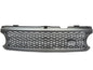 CrazyTheGod Range Rover L322 2006-2009 SUV 4D NO Emblem Honeycomb Mesh GRILLE/GRILL GRAY/SILVER for LAND ROVER