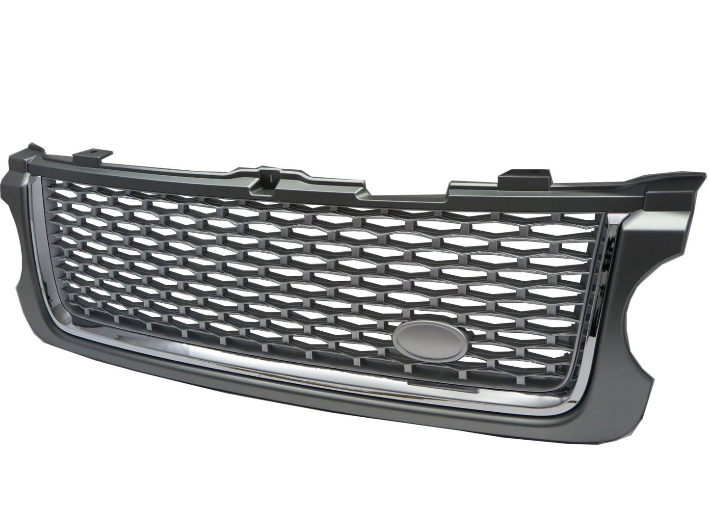 CrazyTheGod Range Rover L322 2010-2013 SUV 4D No EMBLEM Front Bonnet GRILLE/GRILL GRAY/SILVER for LAND ROVER