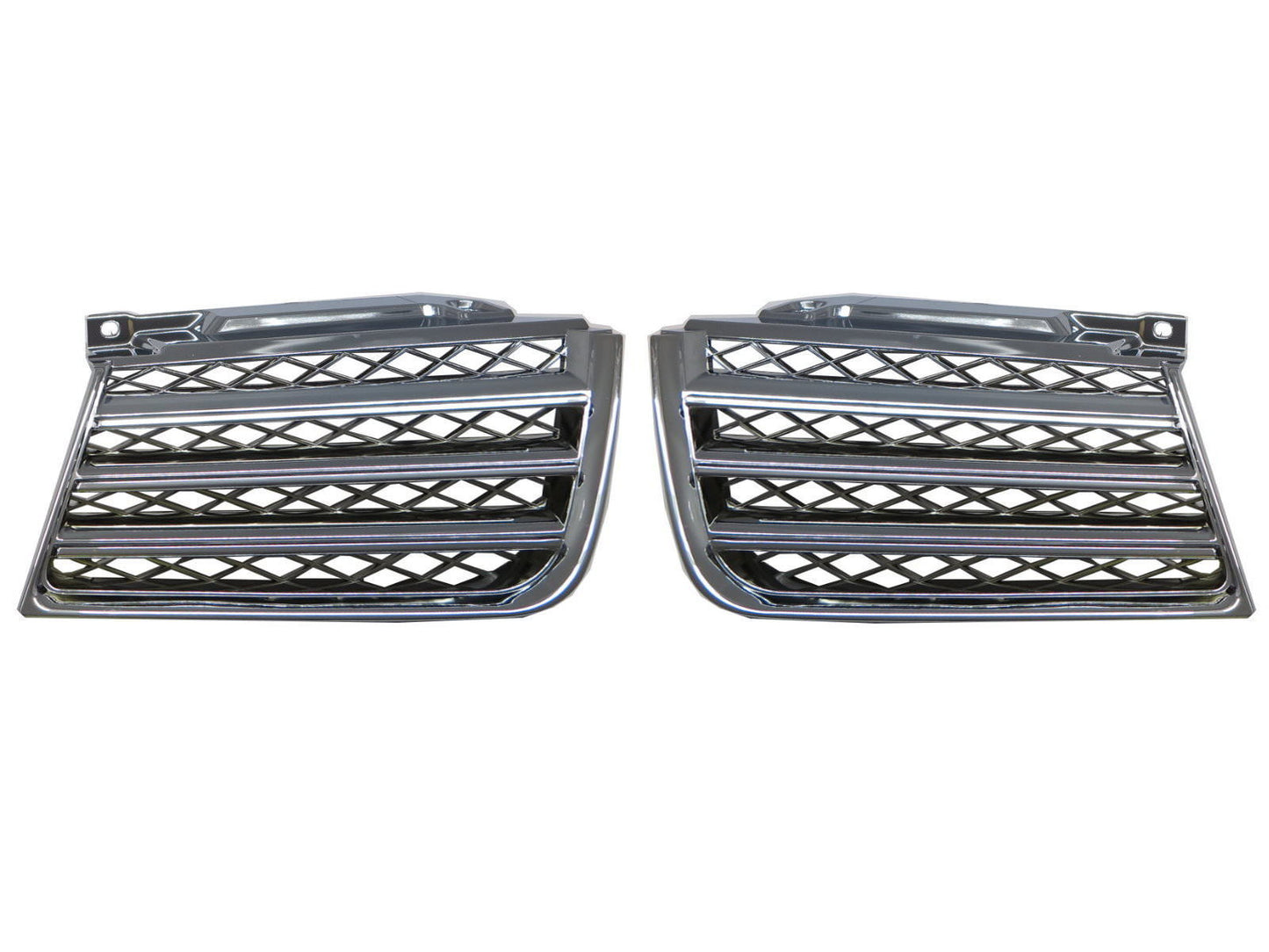 CrazyTheGod HUNTER Third generation 2005-2008 2D/4D PICKUP Mesh GRILLE/GRILL CHROME for Mitsubishi