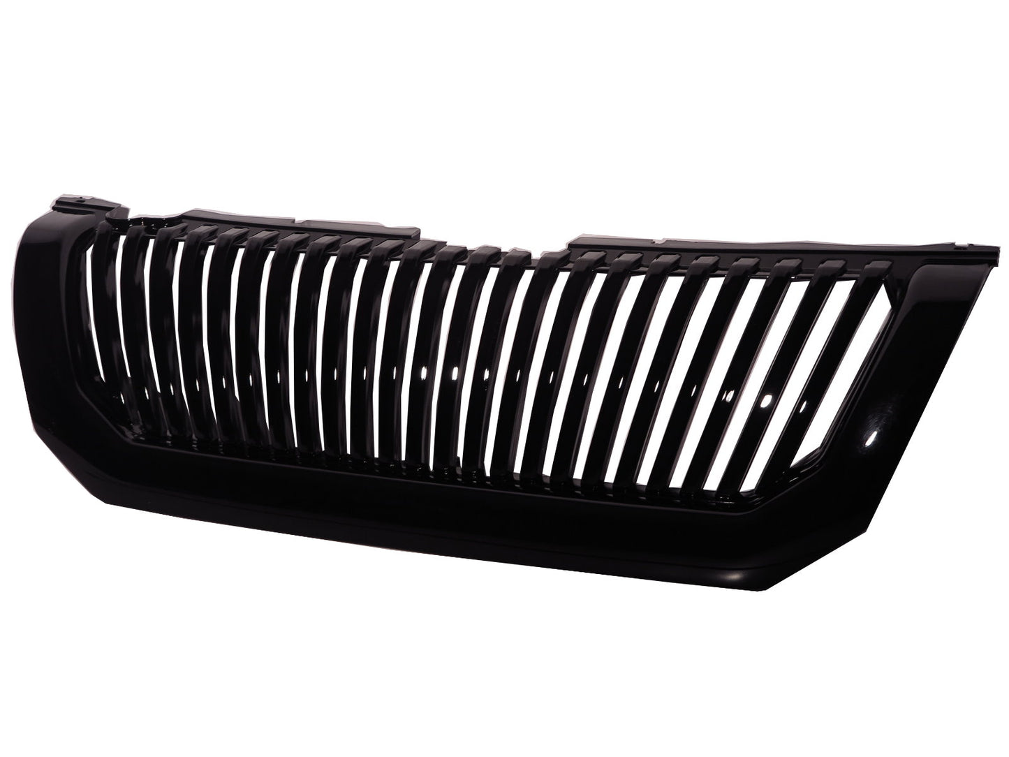 CrazyTheGod Pajero Sport First generation 2000-2004 SUV 3D/5D Vertical Front Bumper Hood GRILLE/GRILL Gloss Black for Mitsubishi