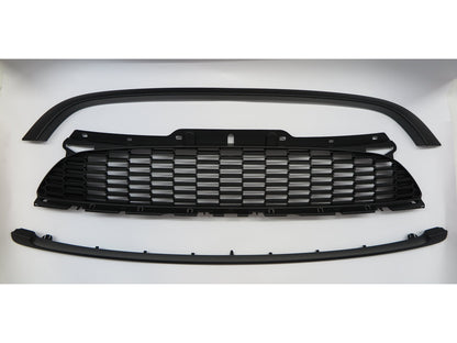 CrazyTheGod MINI COOPER S R55 R56 R57 R58 Second generation 2006-2010 Hatchback/Coupe/Convertible 2D/4D JCW Style GRILLE/GRILL Matt Black V1 for MINI