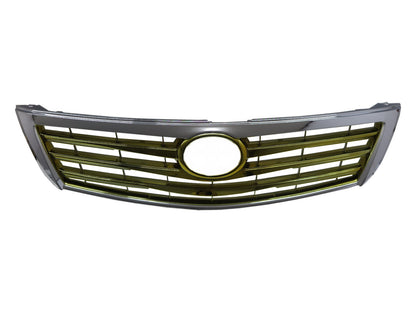 CrazyTheGod CAMRY XV40 2009-2011 FACELIFT Sedan 4D 4FIN GRILLE/GRILL Golden for TOYOTA