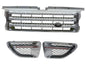 CrazyTheGod Range Rover Sport L320 MK1 2006-2009 PRE-FACELIFT SUV 5D BLACK Logo Front Bonnet GRILLE CHROME/SILVER W/S Side Fender Vent Grille CH/SL V2 for LAND ROVER