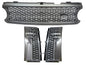 CrazyTheGod Range Rover L322 2006-2009 SUV 5D NO Logo Honeycomb Mesh GRILLE GRAY/SILVER W/S Side Fender Vent Grille CHROME/SILVER V11 for LAND ROVER