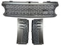 CrazyTheGod Range Rover L322 2006-2009 SUV 5D NO Logo Honeycomb Mesh GRILLE GRAY/SILVER W/S Side Fender Vent Grille GRAY/SILVER V12 for LAND ROVER