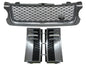 CrazyTheGod Range Rover L322 2010-2013 SUV 5D BLACK Logo Front Bonnet GRILLE GRAY/SILVER W/S Side Fender Vent Grille CHROME/BLACK V14 for LAND ROVER