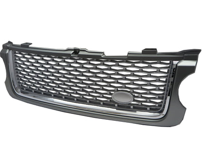 CrazyTheGod Range Rover L322 2010-2013 SUV 5D NO Logo Front Bonnet GRILLE GRAY/SILVER W/S Side Fender Vent Grille BLACK/SILVER V21 for LAND ROVER