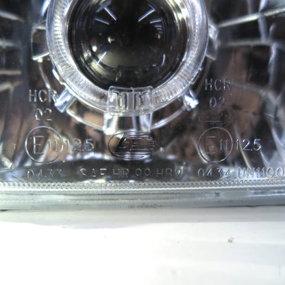 CrazyTheGod Sprint 1985-1988 Hatchback 3D/5D Guide LED Angel-Eye Headlight Headlamp Chrome for Chevy RHD