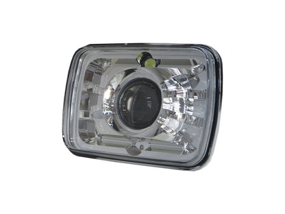 CrazyTheGod 240SX S13 Fourth generation 1989-1994 Coupe 2D Projector Headlight Headlamp Chrome V2 for NISSAN LHD