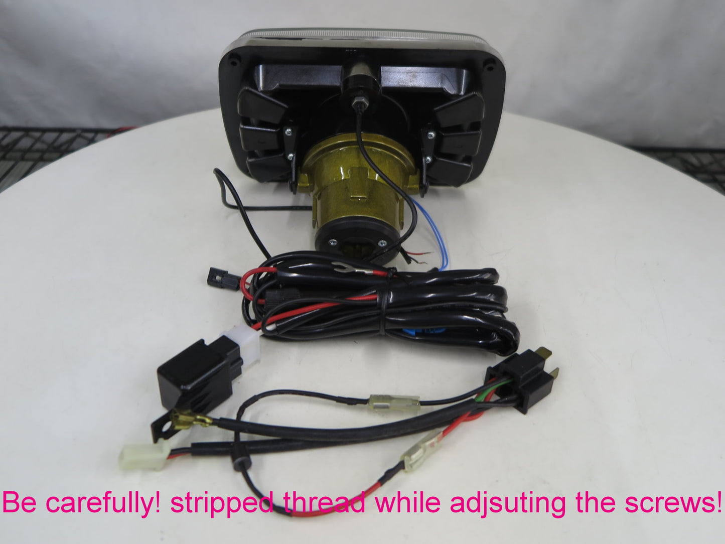 CrazyTheGod Wrangler YJ 1987-1995 Truck 4D Projector Headlight Headlamp Chrome V2 for JEEP RHD