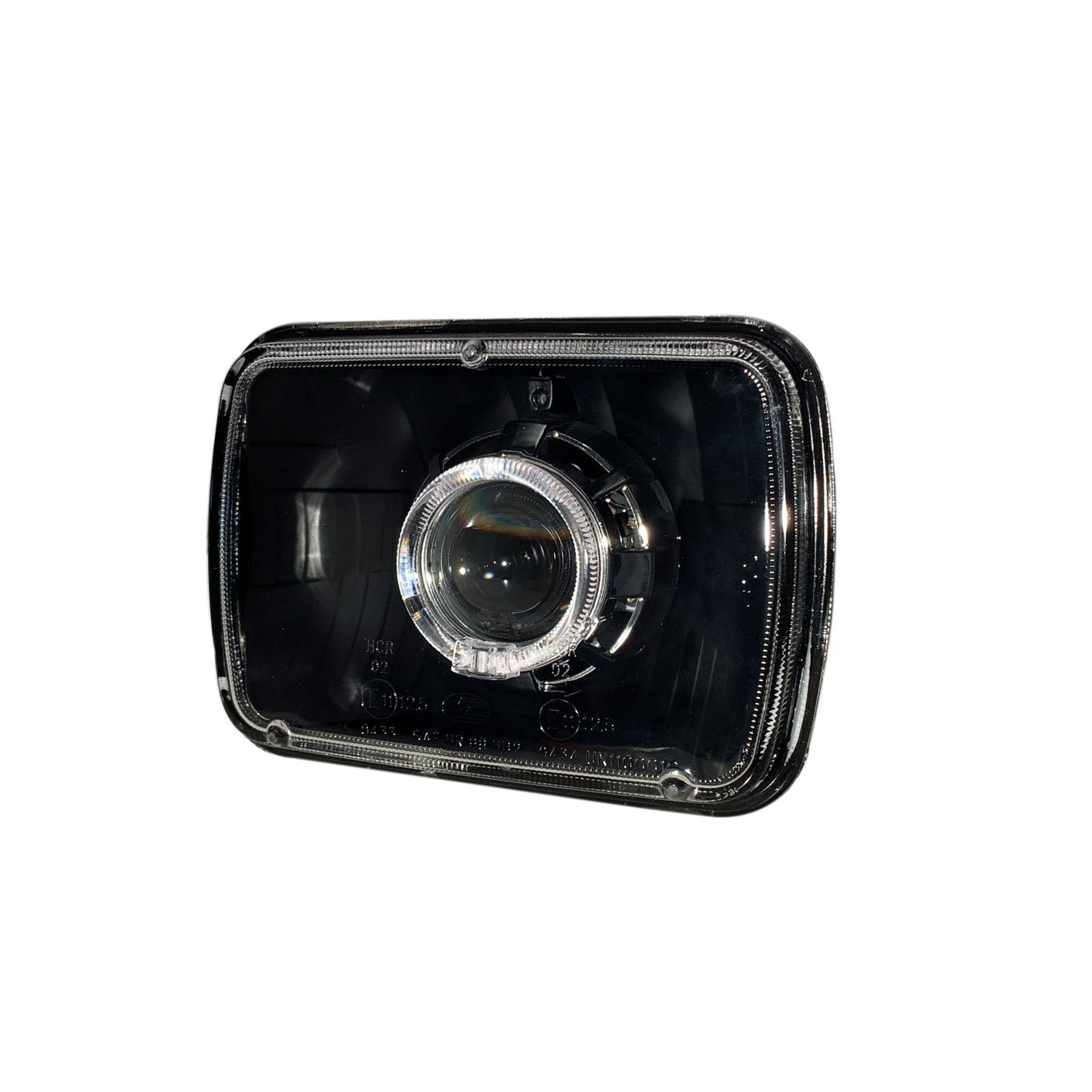 CrazyTheGod Conquest 1984-1986 Coupe 2D Guide LED Angel-Eye Projector Headlight Headlamp Black for DODGE RHD