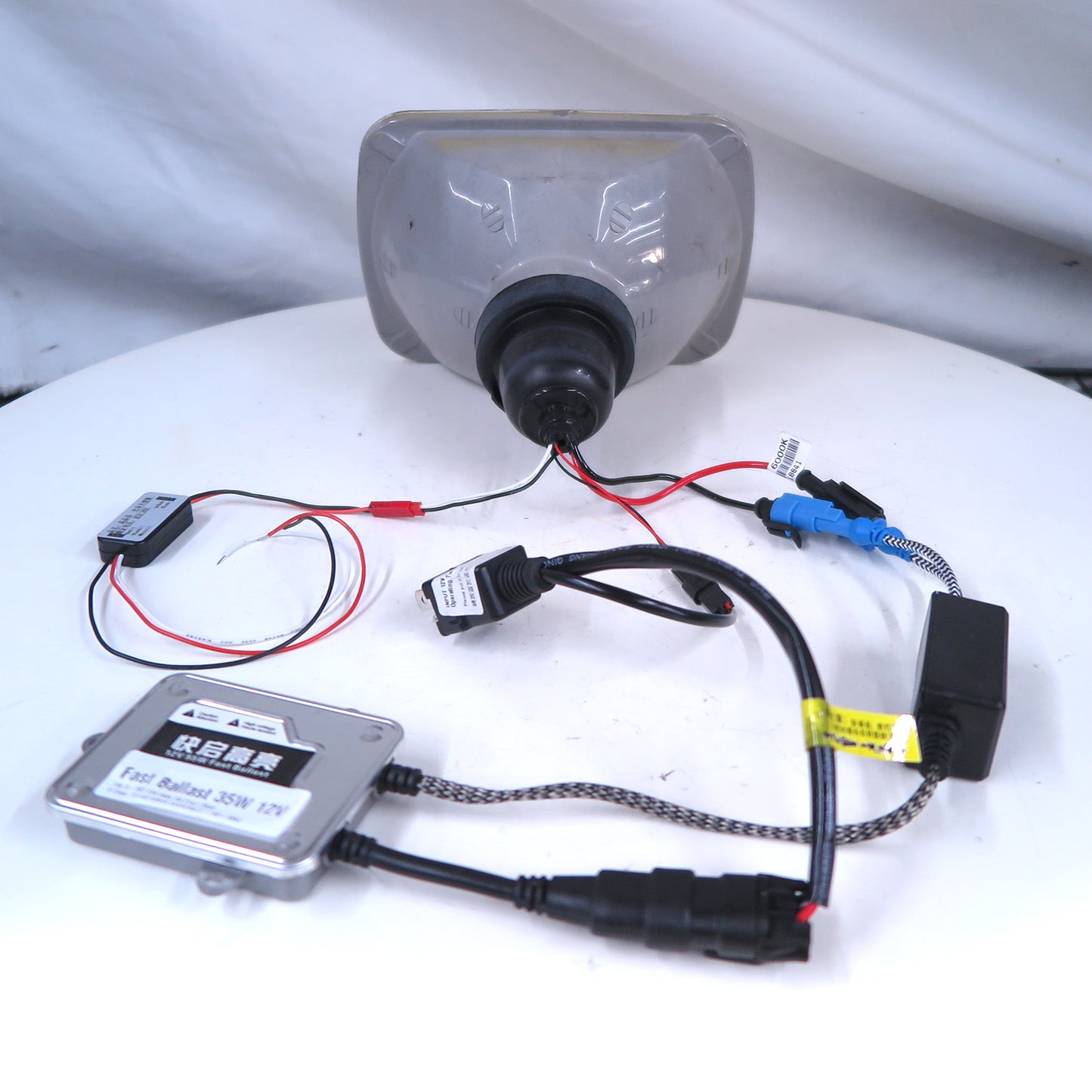 CrazyTheGod Wagovan 1984-1985 Hatchback 5D Guide LED Angel-Eye Projector Headlight Headlamp Black for HONDA RHD