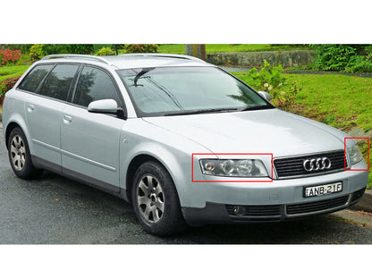 CrazyTheGod A4 A4/S4 B6 8E 2001-2005 4D/5D โปรเจ็กเตอร์ CCFL R8Look ไฟหน้าโครเมียมสำหรับ AUDI RHD