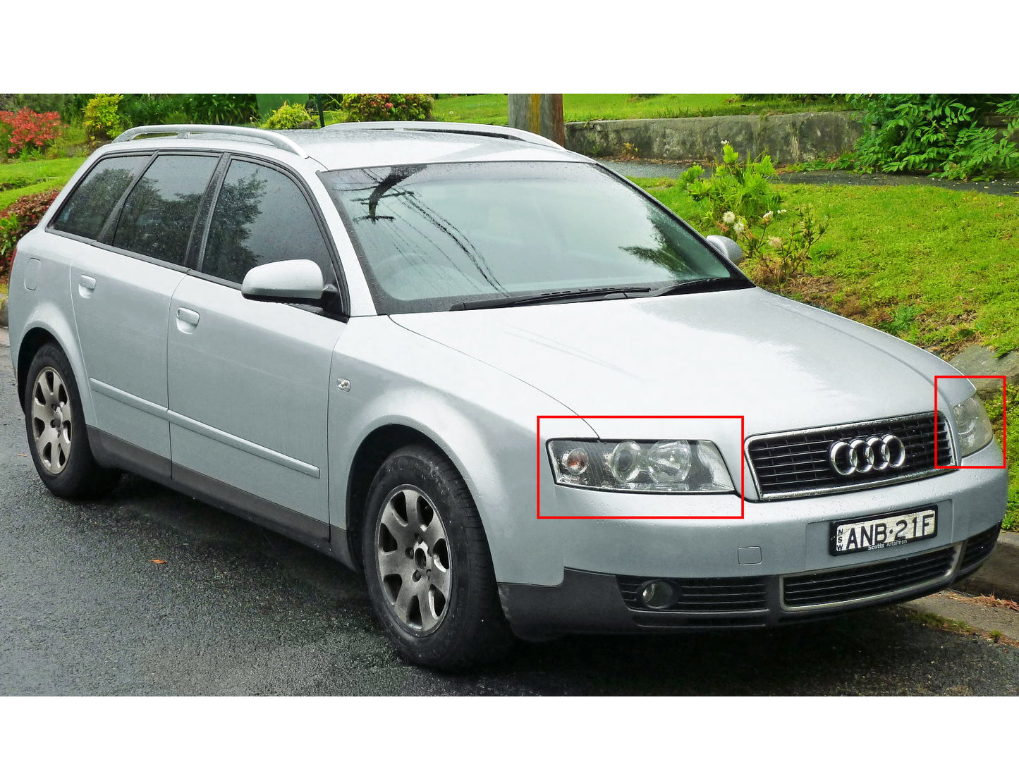 CrazyTheGod A4 A4/S4 B6 8E 2001-2005 4D/5D CCFL Projector R8Look Headlight Headlamp Black for AUDI RHD