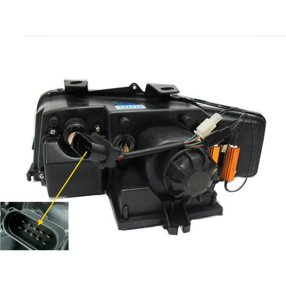 CrazyTheGod A4 A4/S4 B6 8E 2001-2005 Sedan/Wagon 4D/5D Projector R8Look ไฟหน้าโครเมียมสำหรับ AUDI LHD