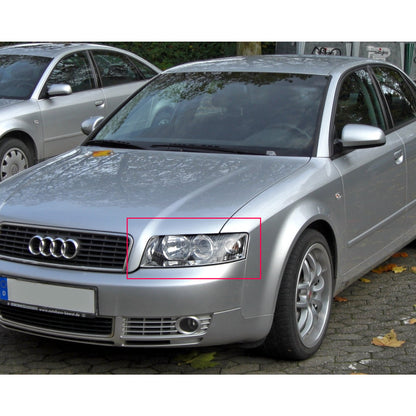 CrazyTheGod A4 A4/S4 B6 8E 2001-2005 Sedan/Wagon 4D/5D Projector R8Look ไฟหน้าสีดำสำหรับ AUDI RHD