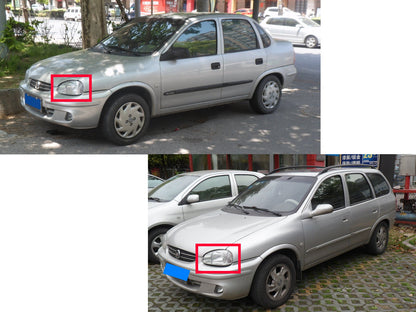 CrazyTheGod Sail S-RV First generation 2001-2004 Sedan/Wagon 4D/5D Clear Headlight Headlamp Chrome China for Buick LHD