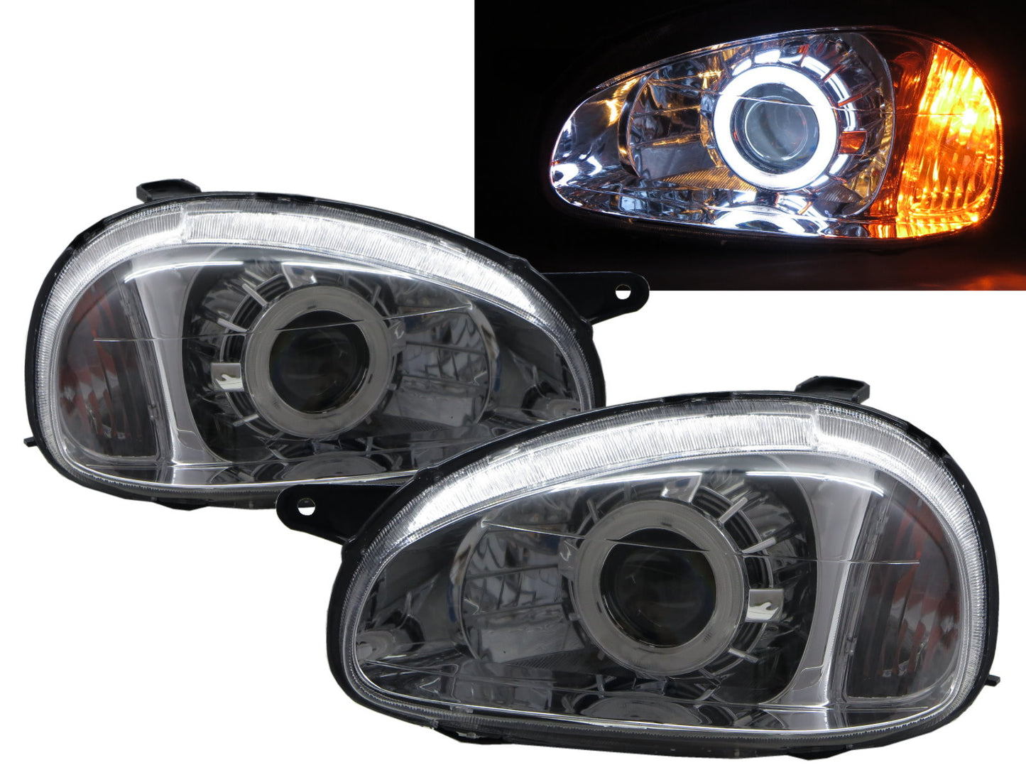 CrazyTheGod Sail S-RV First generation 2001-2004 Sedan/Wagon 4D/5D CCFL Projector Headlight Headlamp Chrome China for Buick RHD