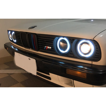 CrazyTheGod 3-Series E30 Second generation 1983-1991 Sedan/Wagon/Convertible 2D/4D/5D CCFL Projector Headlight Headlamp Black US for BMW LHD