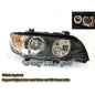 CrazyTheGod X5 E53 First generation 1998-2003 Pre-Facelift SUV 5D Angel-Eye Projector Headlight Headlamp Black for BMW LHD