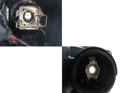 CrazyTheGod X5 E70 Thế hệ thứ hai 2007-2010 Trước khi nâng cấp SUV LED DRL U-Bar Projector HID Đèn pha Đèn pha có động cơ Màu đen cho BMW LHD